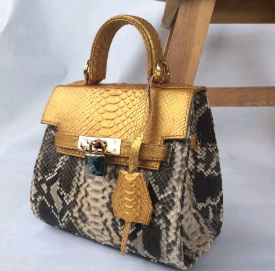 Anaconda Skin Women Handbag